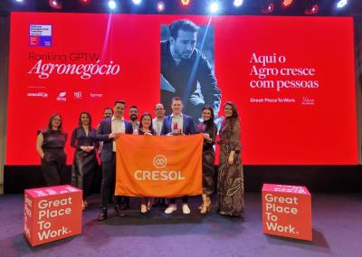 GPTW: Cresol é eleita Melhor Empresa para Trabalhar no Agronegócio